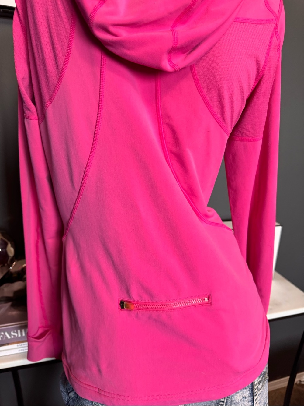 Lululemon Hot Pink Hooded Track Jacket - Picture 4 of 6